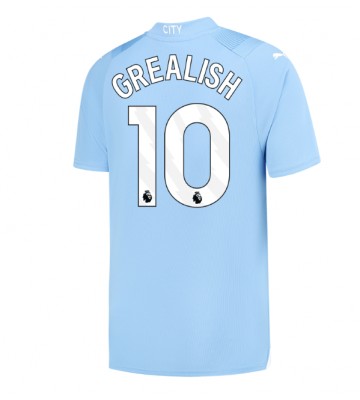 Manchester City Jack Grealish #10 Replika Hjemmebanetrøje 2023-24 Kortærmet